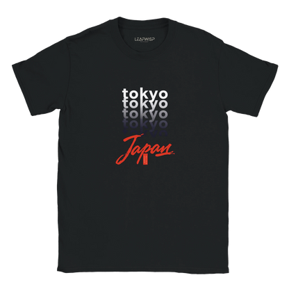Tokyo NÉON DISTRICT T-shirt Leafwisp - design urbain néon Tokyo, coupe unisexe