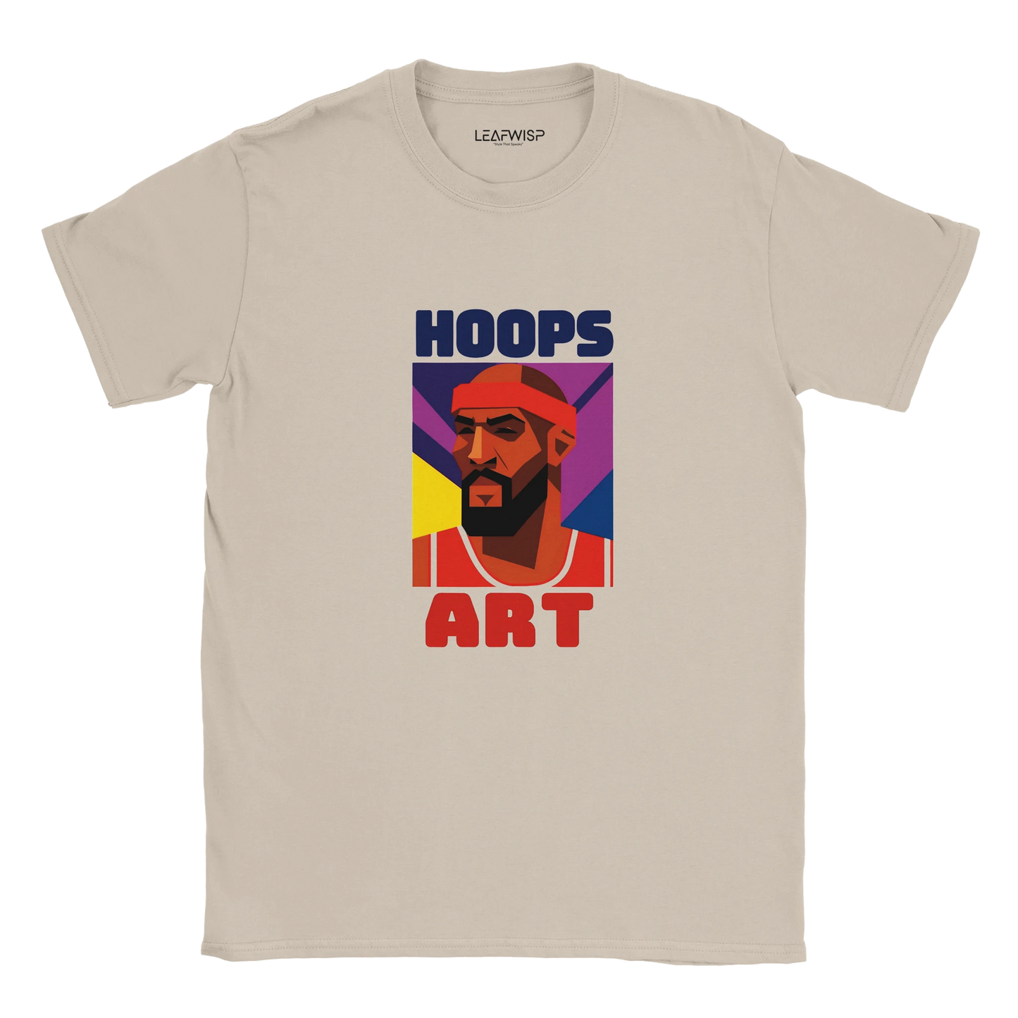 Hoops Art T-shirt Leafwisp - illustration basketball art graphique, coupe unisexe