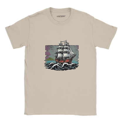 Sail The Vibe T-shirt Leafwisp - design voile mer aventure, coupe unisexe