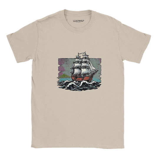 Sail The Vibe T-shirt Leafwisp - design voile mer aventure, coupe unisexe