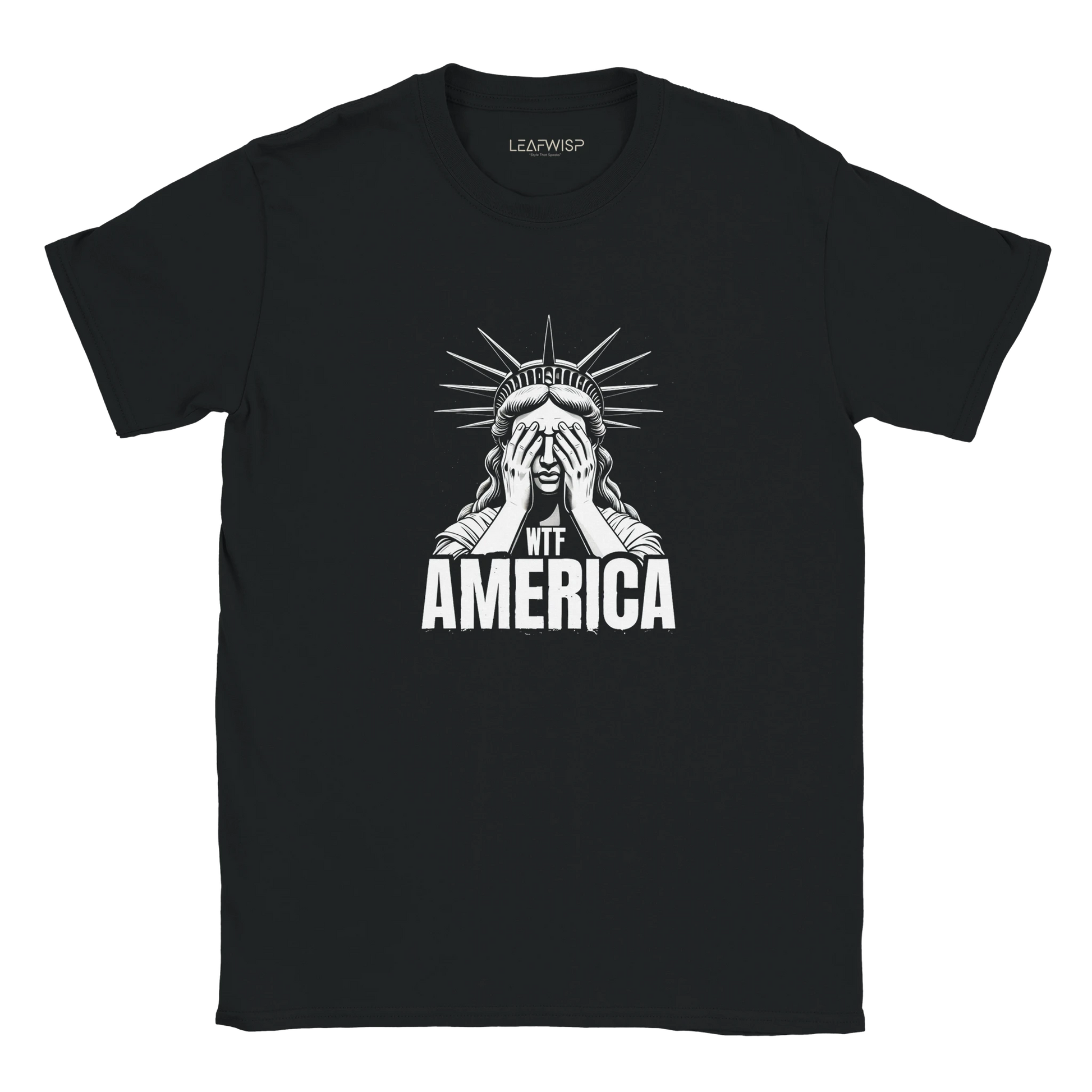 Liberty Facepalm T-shirt Leafwisp - icône détournée humour, coupe unisexe