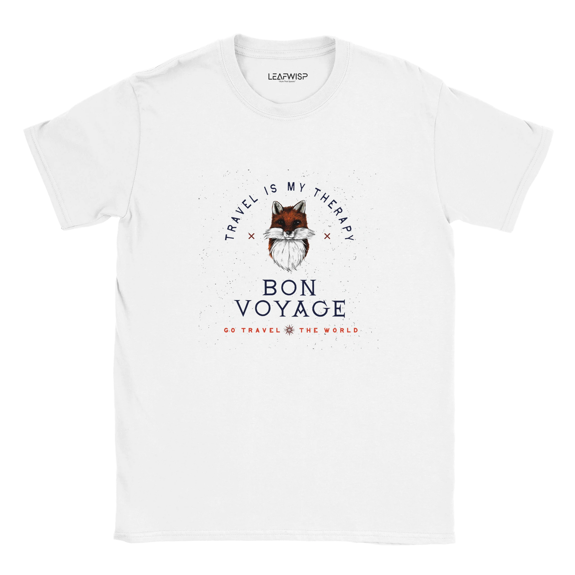 BON VOYAGE SPIRIT T-shirt Leafwisp - design voyage et aventure, coupe unisexe