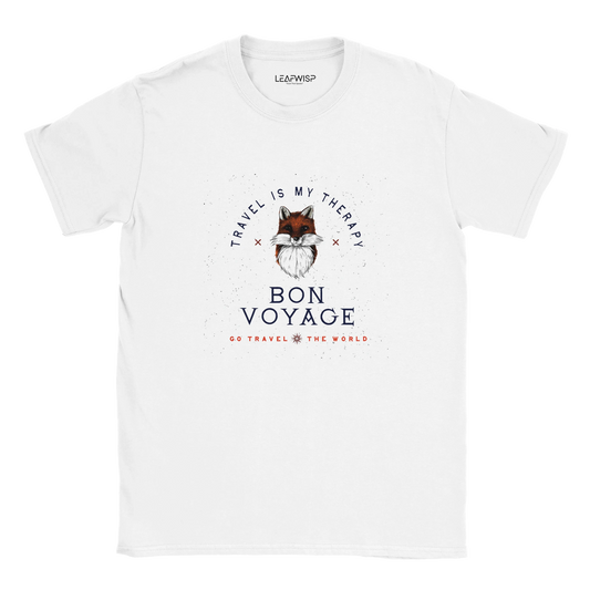 BON VOYAGE SPIRIT T-shirt Leafwisp - design voyage et aventure, coupe unisexe
