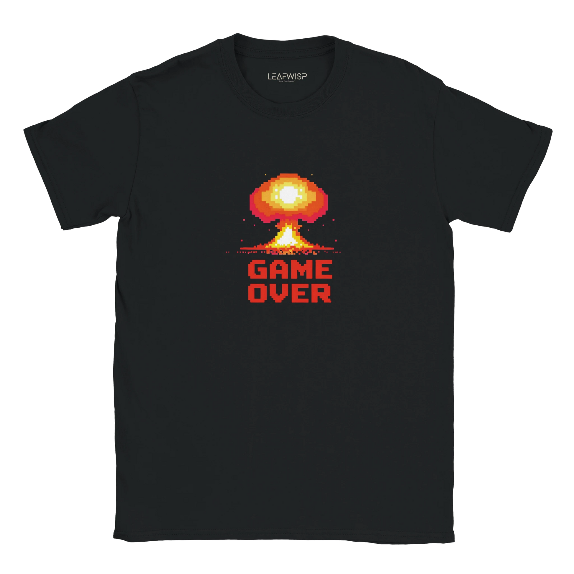 GAME OVER T-shirt Leafwisp - design gaming rétro, coupe unisexe