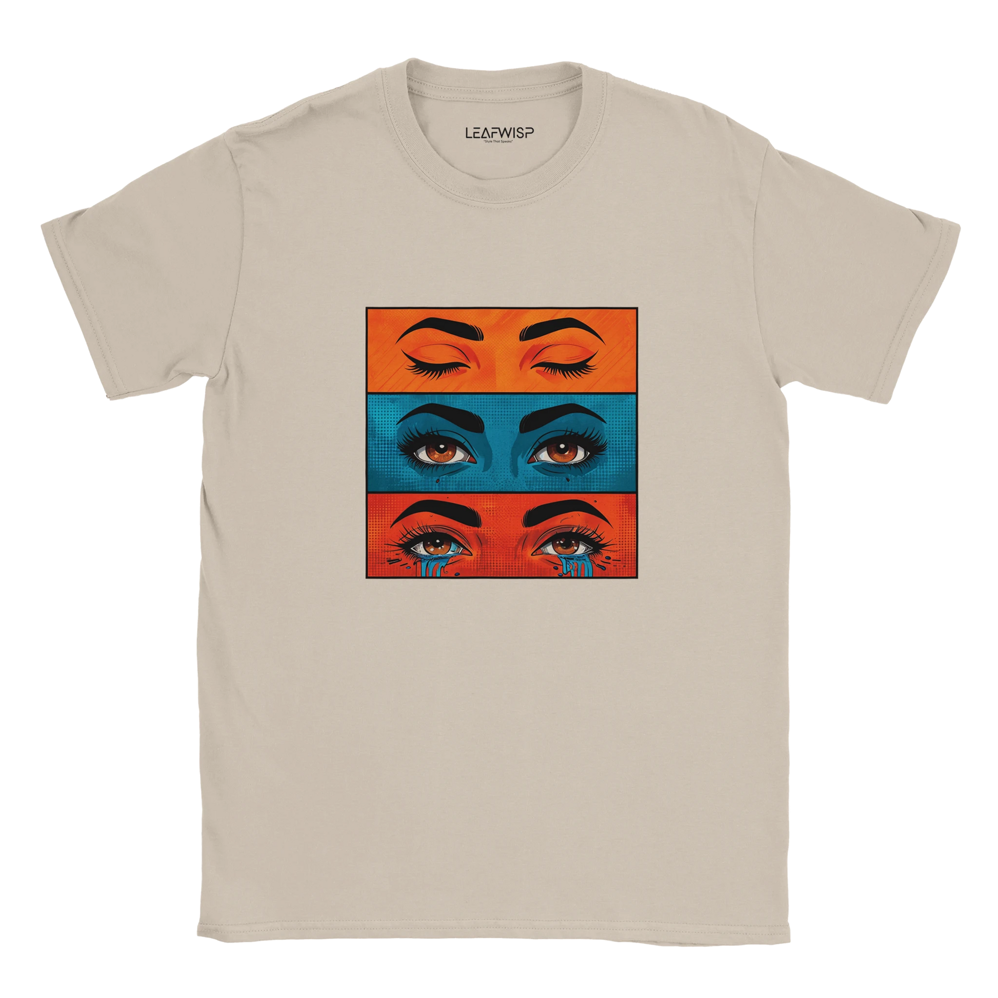 Silent Emotions T-shirt Leafwisp - illustration artistique regard, coupe unisexe