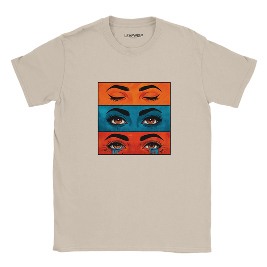 Silent Emotions T-shirt Leafwisp - illustration artistique regard, coupe unisexe