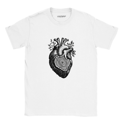 Inner Core T-shirt Leafwisp - design symbolique force organique, coupe unisexe