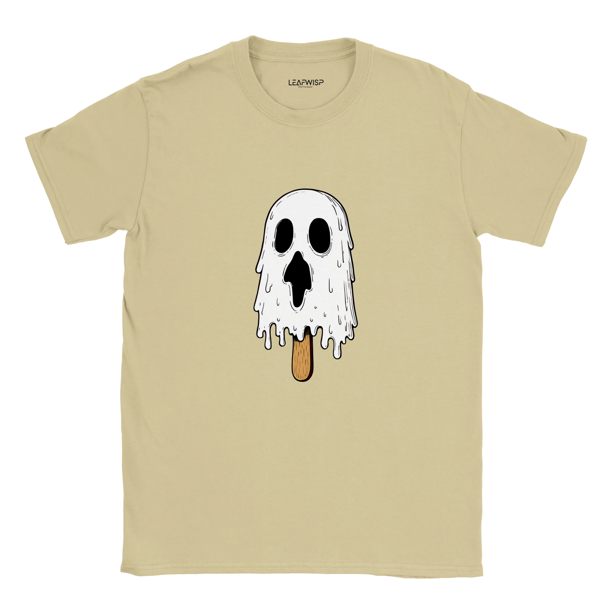 Ghosted & Frosted T-shirt Leafwisp - design humoristique contemporain, coupe unisexe
