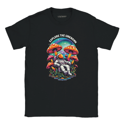 EXPLORE THE UNKNOWN T-shirt Leafwisp - illustration espace psychédélique, coupe unisexe
