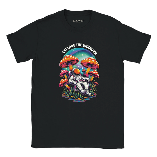 EXPLORE THE UNKNOWN T-shirt Leafwisp - illustration espace psychédélique, coupe unisexe