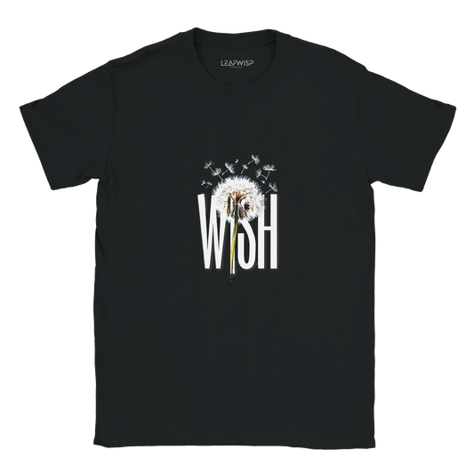 WISH T-shirt Leafwisp - illustration pissenlit poétique, coupe unisexe