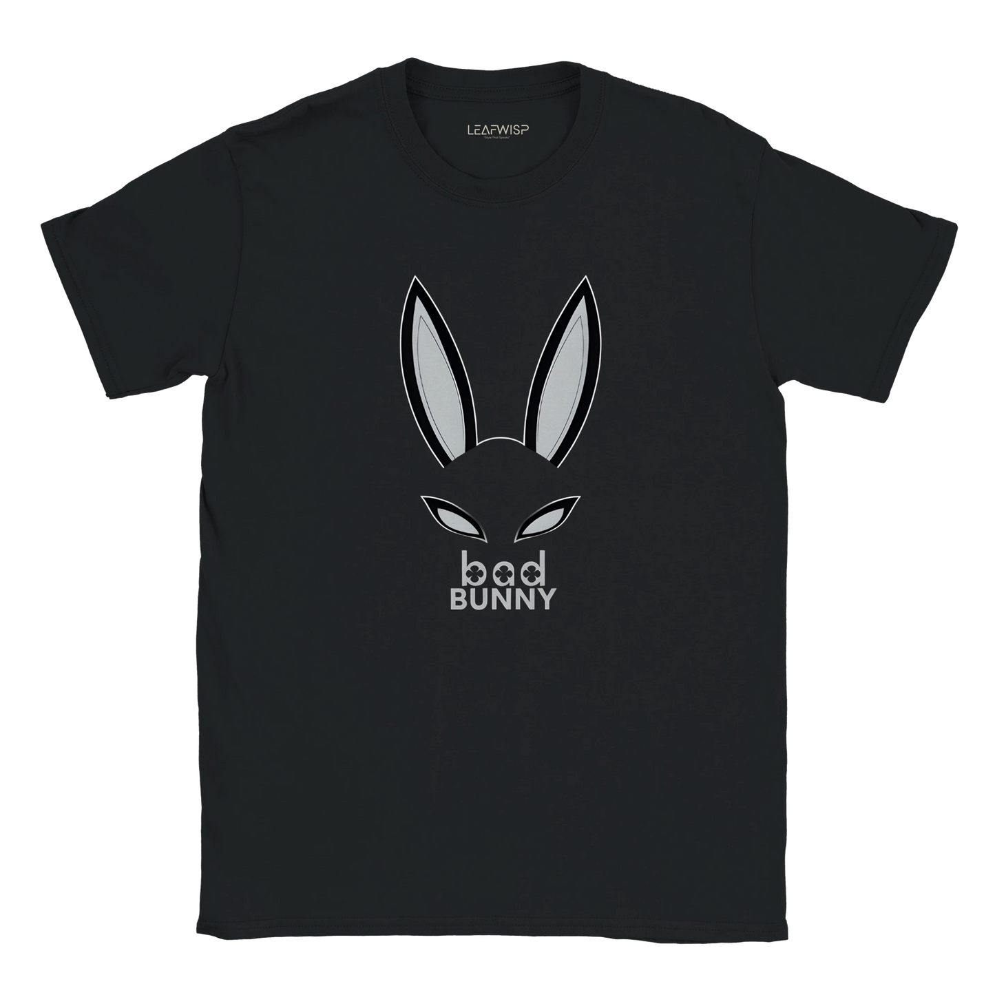 Bad Bunny T-shirt Leafwisp - design graphique minimaliste pop, coupe unisexe