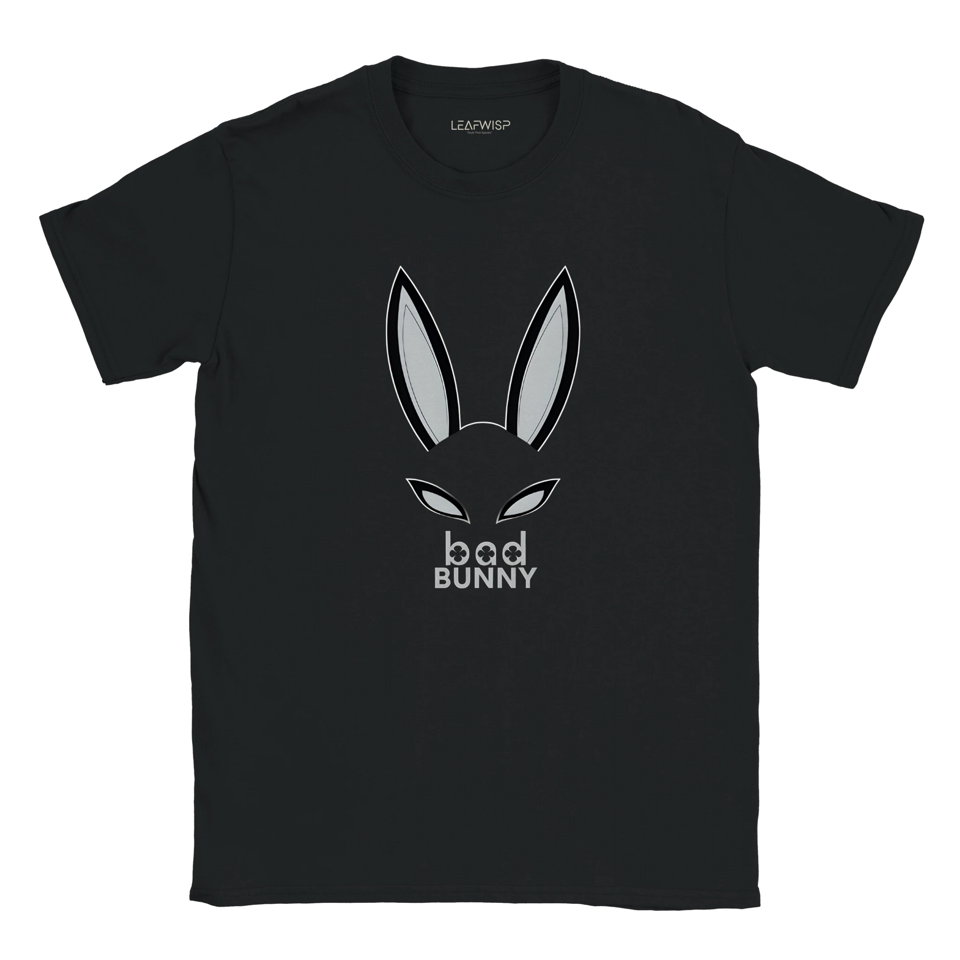 Bad Bunny T-shirt Leafwisp - design graphique minimaliste pop, coupe unisexe