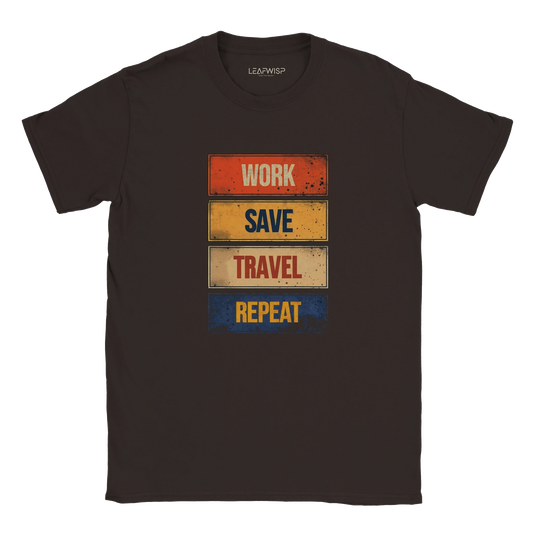 Escape The Routine T-shirt Leafwisp - design aventure lifestyle, coupe unisexe