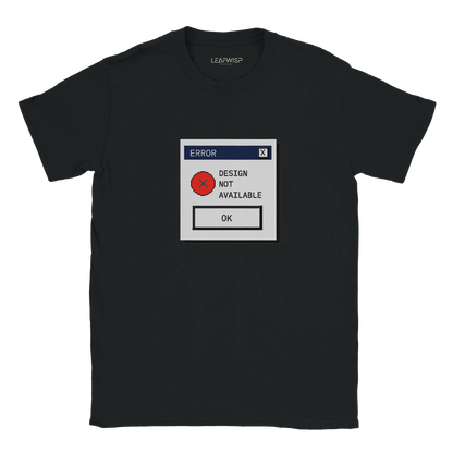 System Error T-shirt Leafwisp - design streetwear digital glitch, coupe unisexe