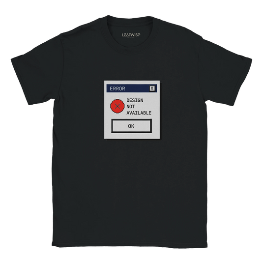 System Error T-shirt Leafwisp - design streetwear digital glitch, coupe unisexe