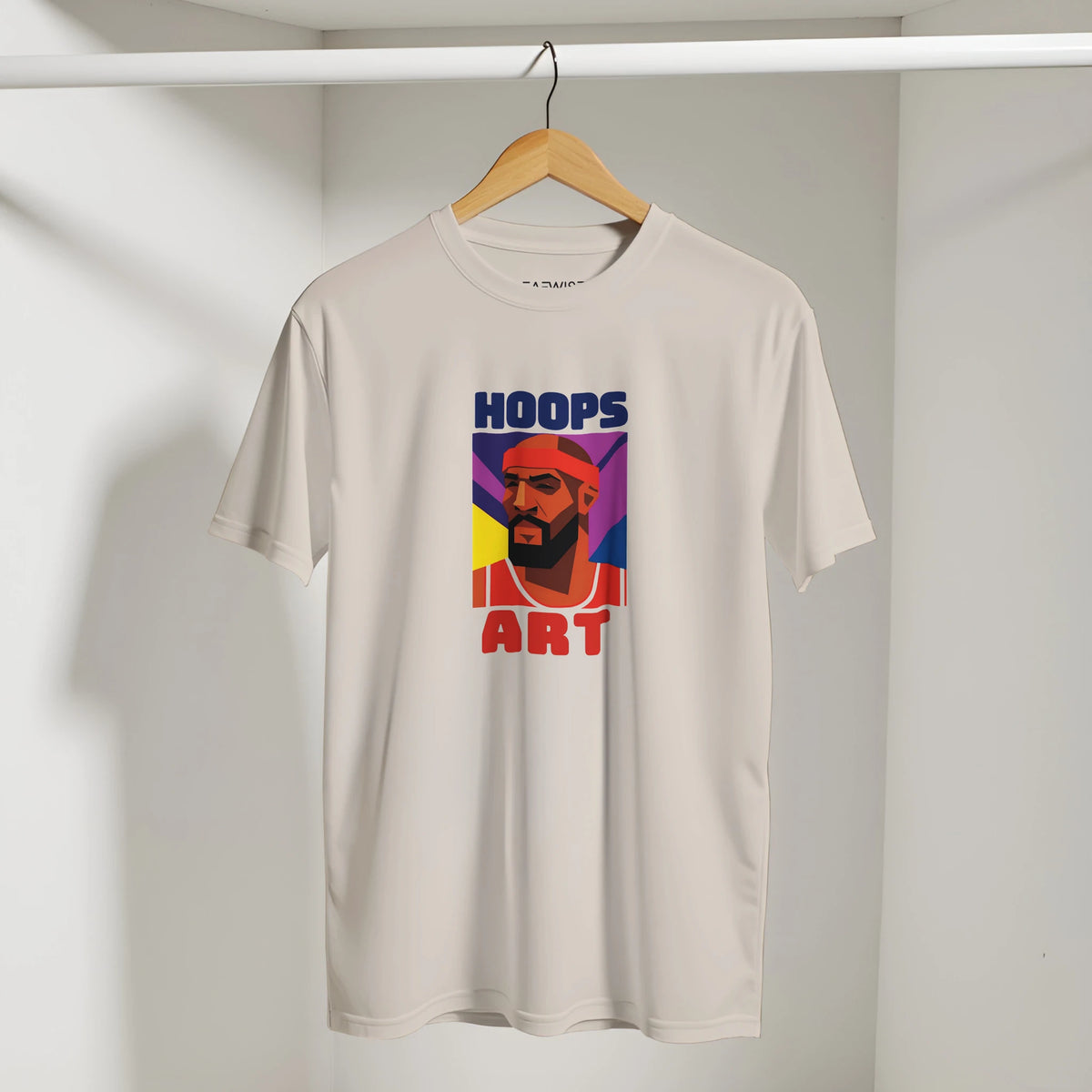 T-shirt Hoops Art Leafwisp - illustration basketball art graphique urbain, vue 5