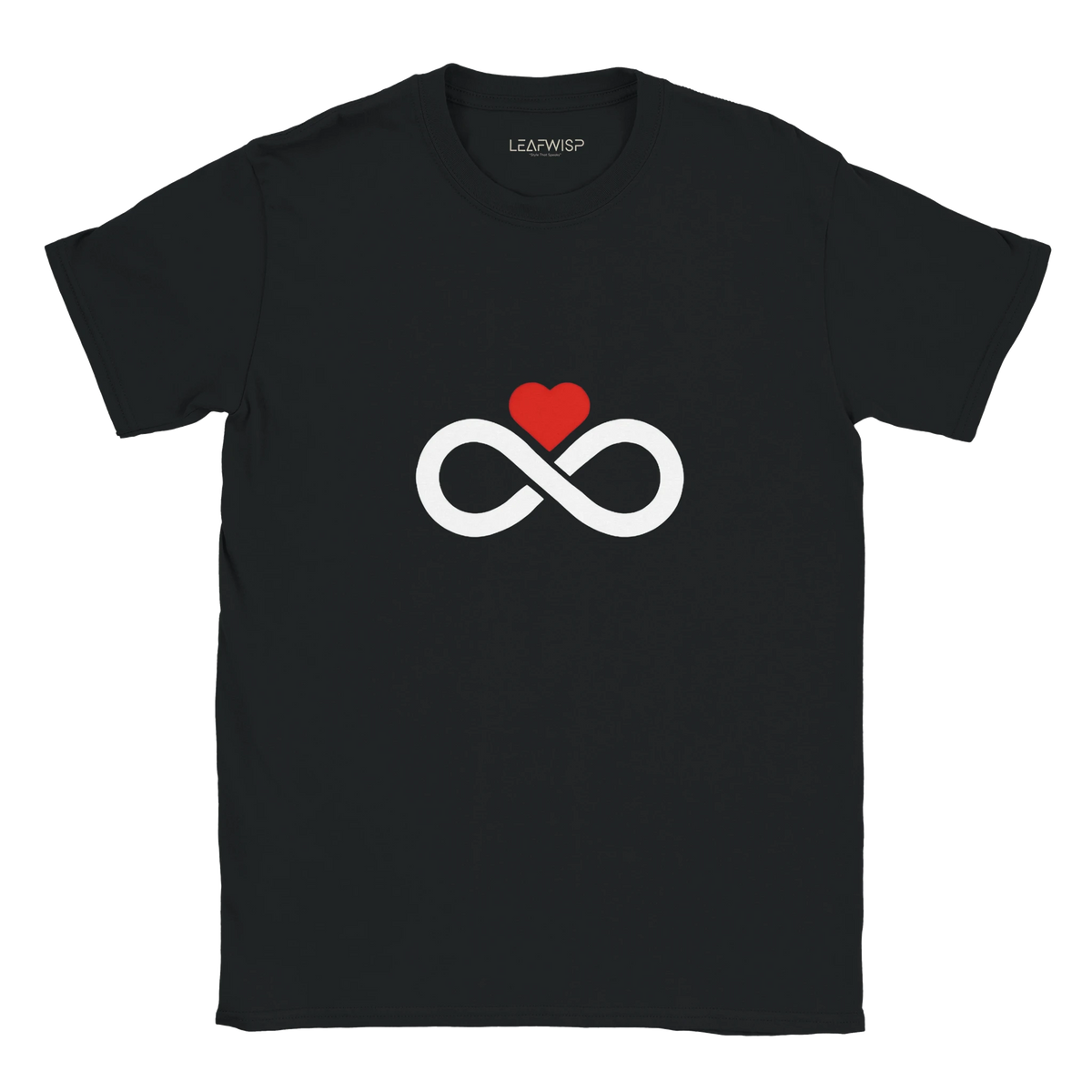 T-shirt Infinite Love Leafwisp - symbole infini amour minimaliste, vue 1