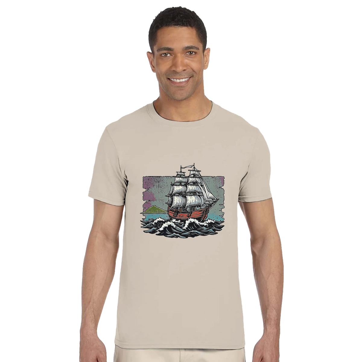 T-shirt Sail The Vibe Leafwisp - design voile mer aventure evasion, vue 2