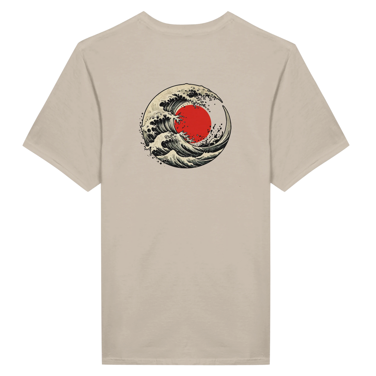 T-shirt Tokyo Rising Wave Leafwisp - design vague streetwear japonais, vue 4